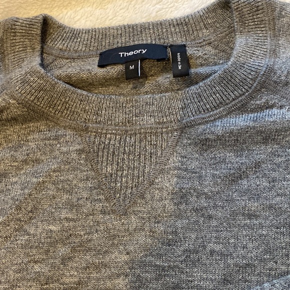 Grey crew neck sweater from THEORY - Picture 3 of 5
